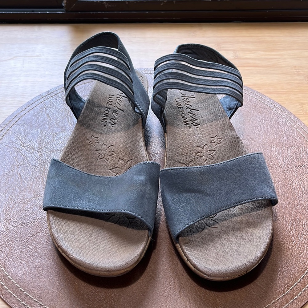 Skechers super comfy sandals with “corky” soles.